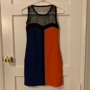 Color Block Fitted Dress